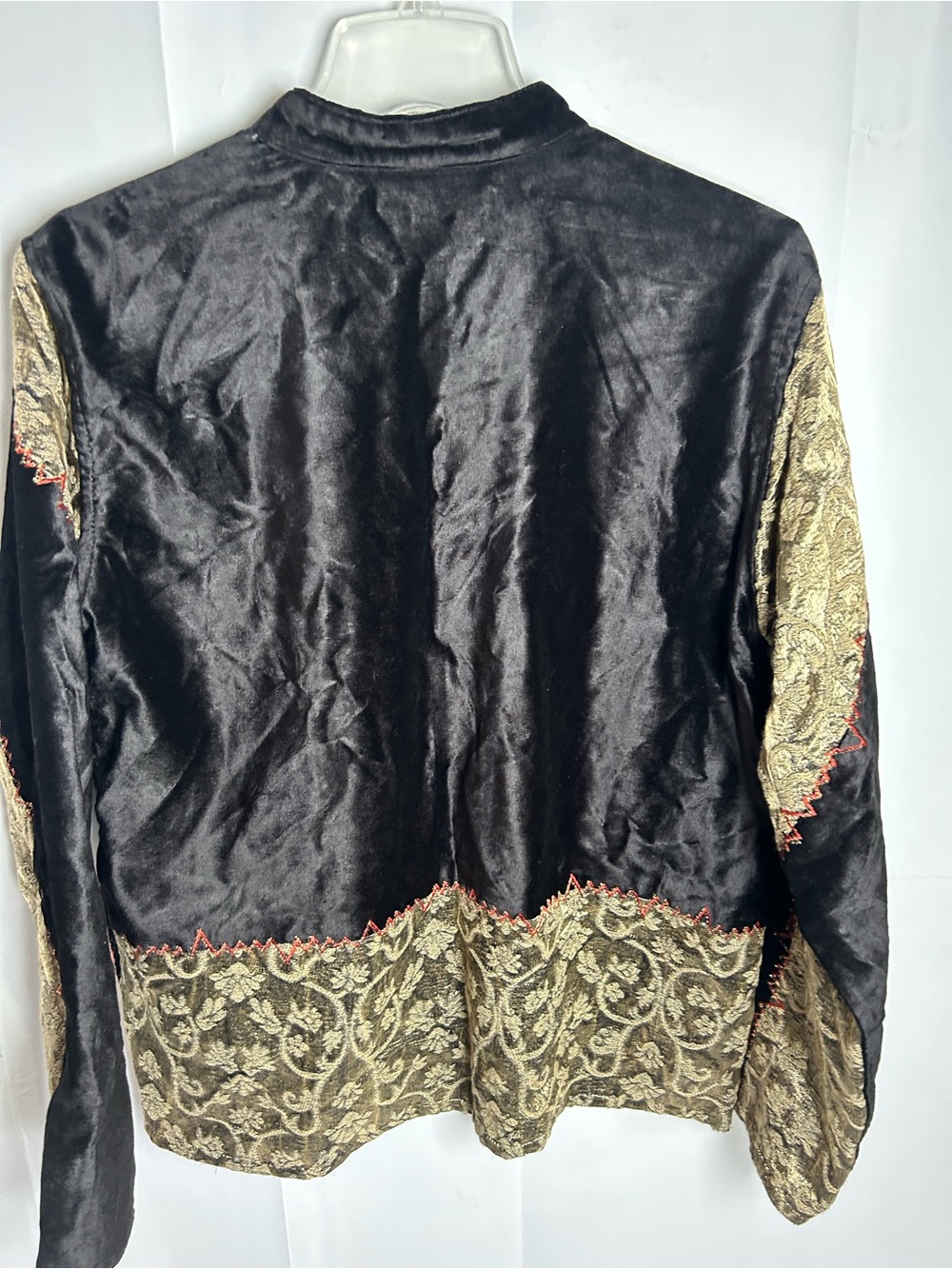Flashback Women's Multicolor Patchwork Velvet Jacket - Picture 6 of 9